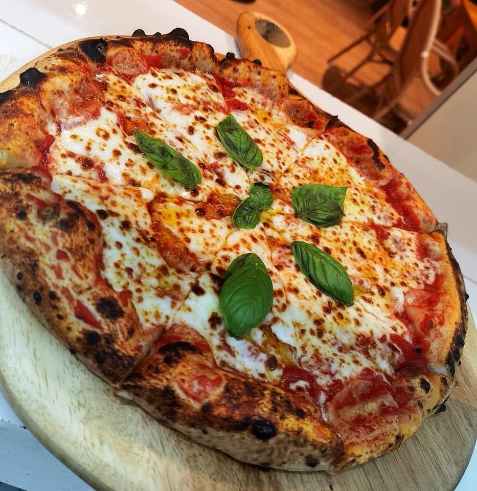 Another pizza flavor at Villa Negro Cafe